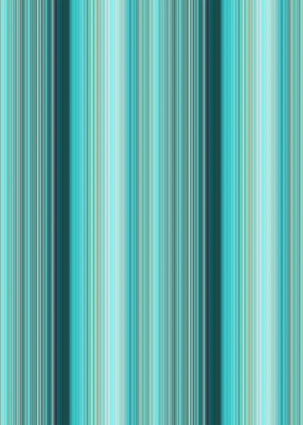 Aqua Daisy Stripe